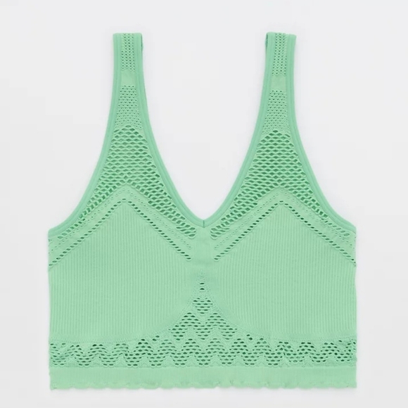 💚AERIE SUPERCHILL SEAMLESS BRA TOP SIZE S - Picture 4 of 8